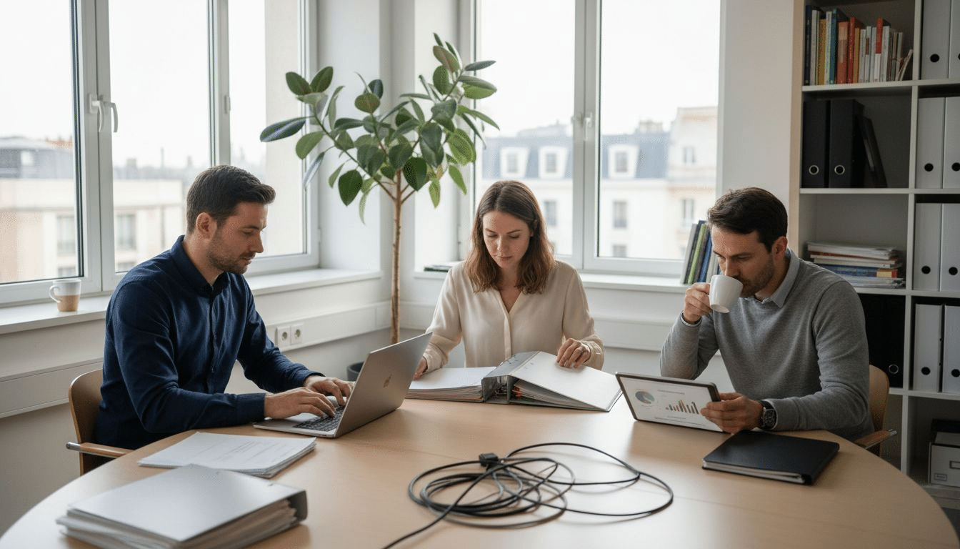 Une équipe d'une PME mobilisée autour d’un projet numérique innovant