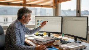 Chef d’entreprise de PME engagé dans la transformation digitale